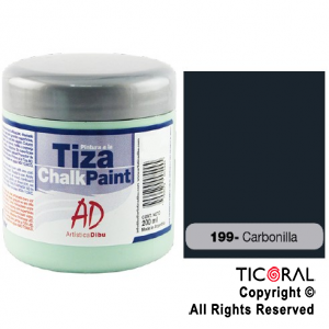 PINTURA TIZA AD 199 CARBONILLA 200ML X 3 UNIDADES